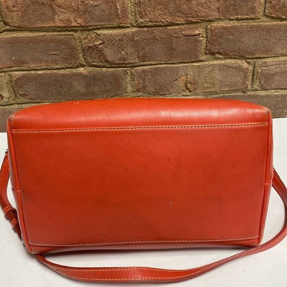 Dooney & Bourke Red Dillen Leather Satchel Handbag Shoulder Bag - Picture 6 of 14